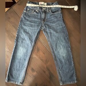Levi's Dark Indigo Jeans with Contrast Stitching EUC